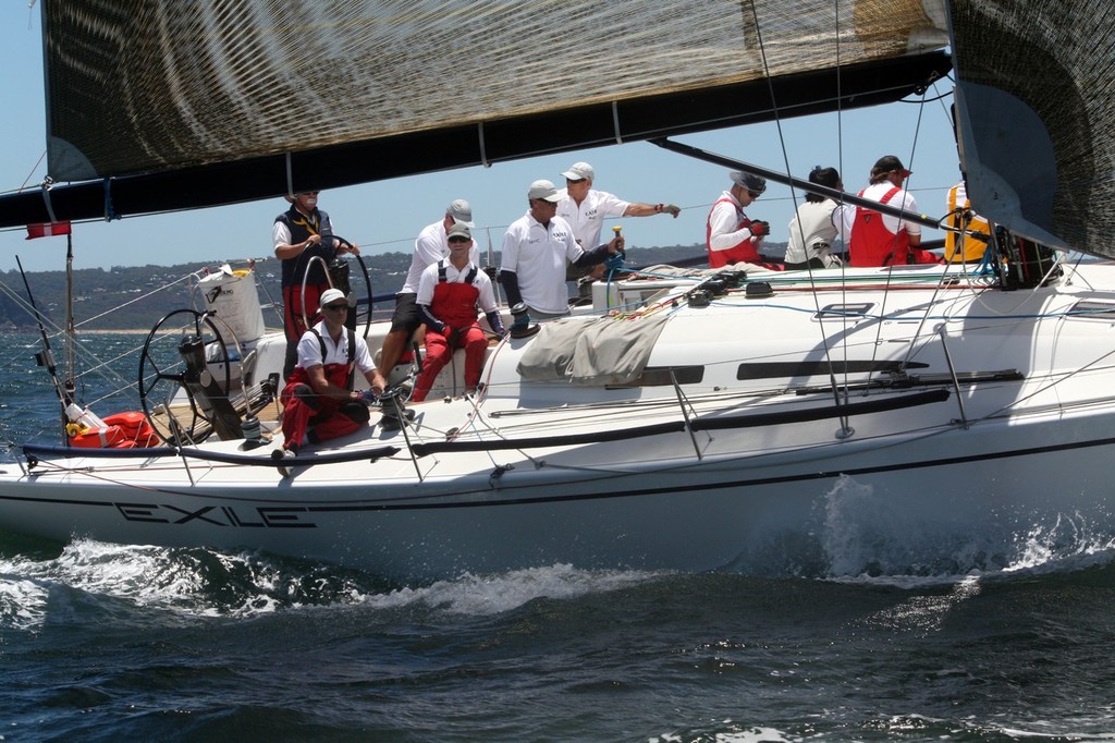 The other DK46 Rob Reynolds Exile just after the start  - 2012 Pittwater & Coffs Harbour Regatta photo copyright Damian Devine taken at  and featuring the  class