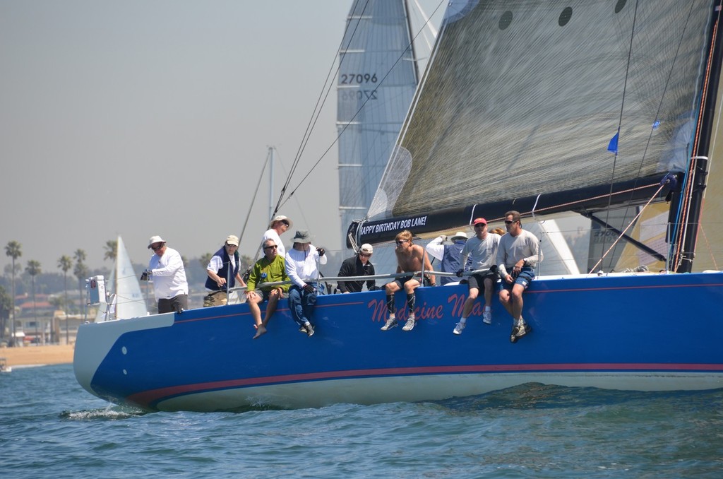 Bob Lane and the crew of Medicine Man at the start of the 2011 Newport to Ensenada race.  Happy Birthday Bob Lane! - 2011 Newport to Ensenada Race © Tony Di Pietra