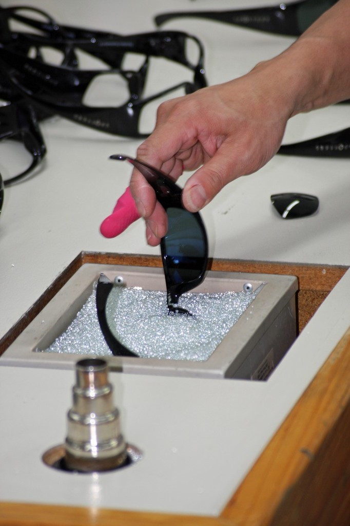 Frames are heated before placing in the lenses. - Protect you eye's with Spotters Platinum © Jarrod Day