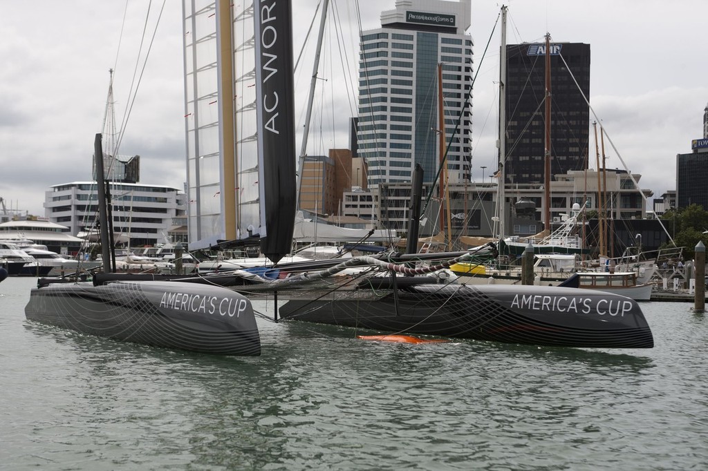 24/01/2011 - Auckland (NZL) - 34th America's Cup - AC45 sea trial n°5 photo copyright ACEA - Photo Gilles Martin-Raget http://photo.americascup.com/ taken at  and featuring the  class