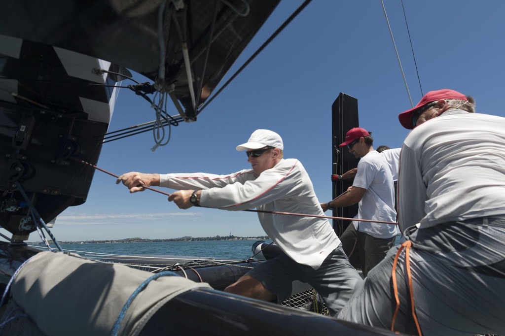 Auckland (NZL) - 34th America’s Cup - AC45 sea trial n°7 © ACEA - Photo Gilles Martin-Raget http://photo.americascup.com/
