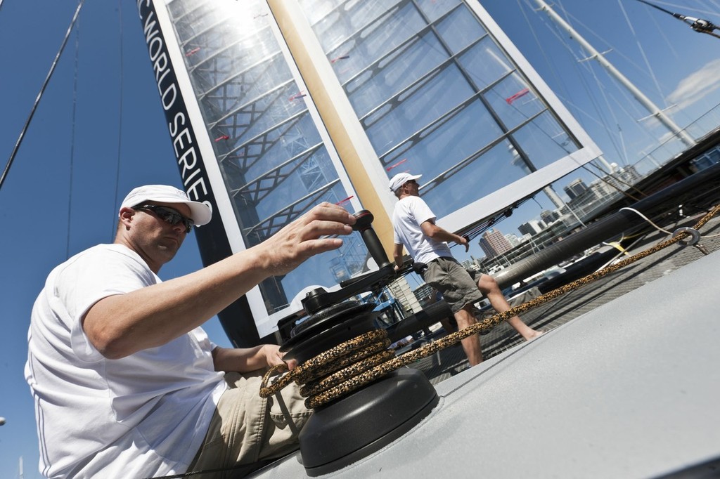 16/01/2011 - Auckland (NZL) - 34th America’s Cup - AC45 finalization © ACEA - Photo Gilles Martin-Raget http://photo.americascup.com/