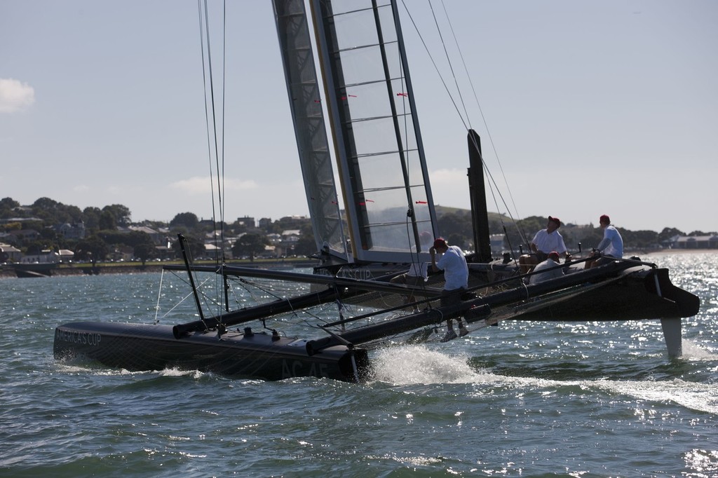 16/01/2011 - Auckland (NZL) - 34th America’s Cup - AC45 1st sail © ACEA - Photo Gilles Martin-Raget http://photo.americascup.com/