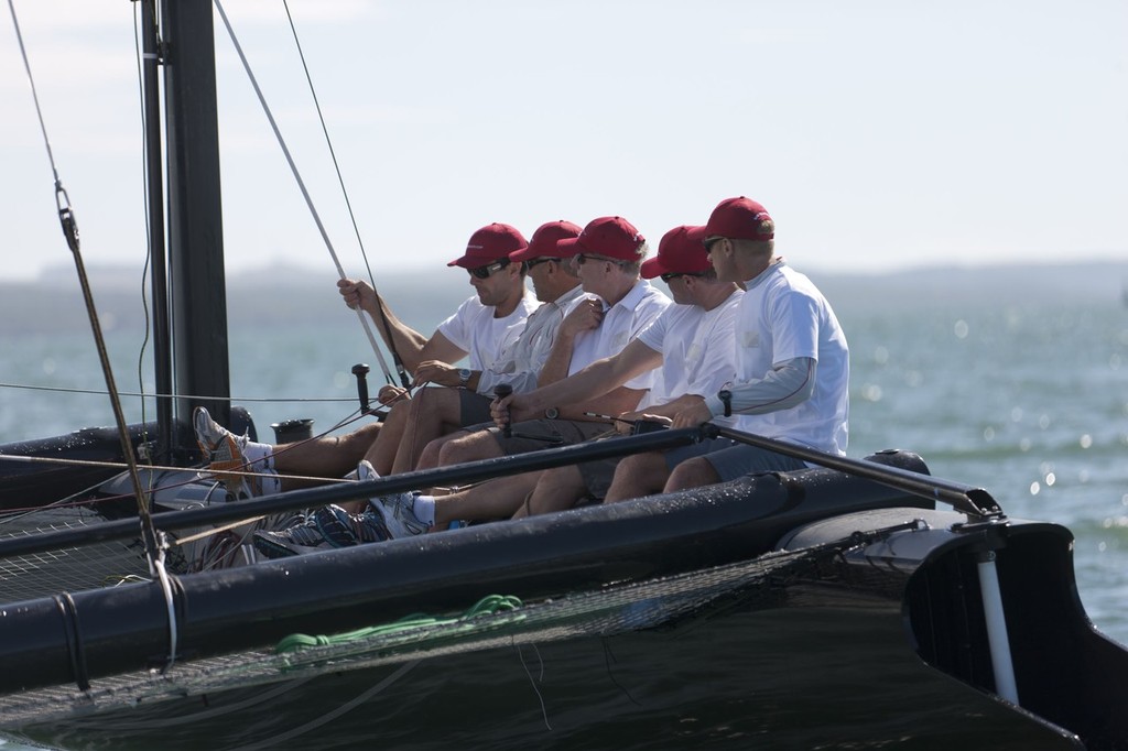 16/01/2011 - Auckland (NZL) - 34th America’s Cup - AC45 1st sail © ACEA - Photo Gilles Martin-Raget http://photo.americascup.com/