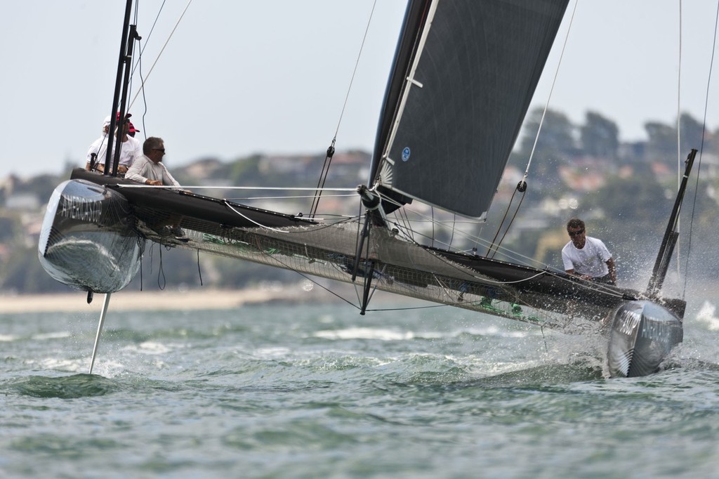 16/01/2011 - Auckland (NZL) - 34th America’s Cup - AC45 1st sail © ACEA - Photo Gilles Martin-Raget http://photo.americascup.com/