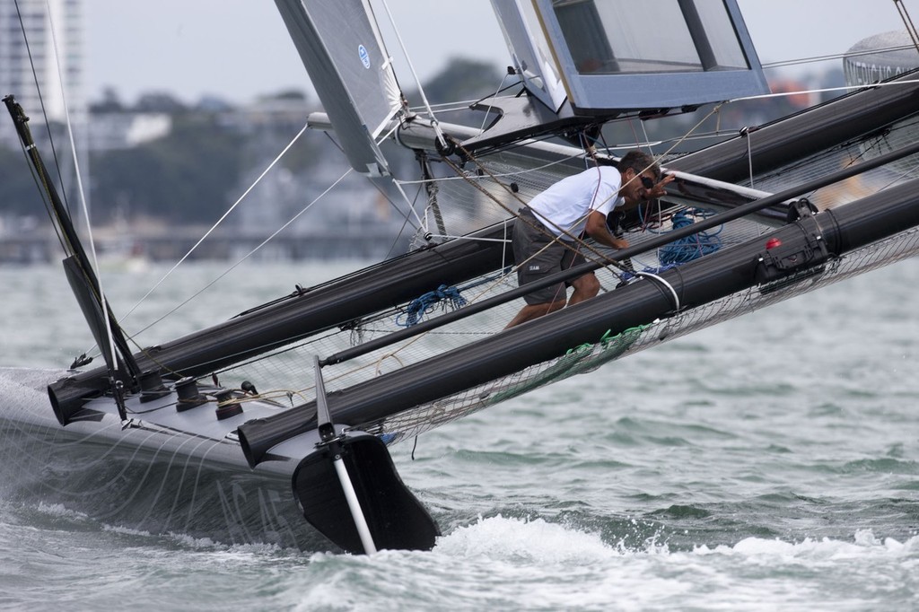 16/01/2011 - Auckland (NZL) - 34th America’s Cup - AC45 1st sail © ACEA - Photo Gilles Martin-Raget http://photo.americascup.com/
