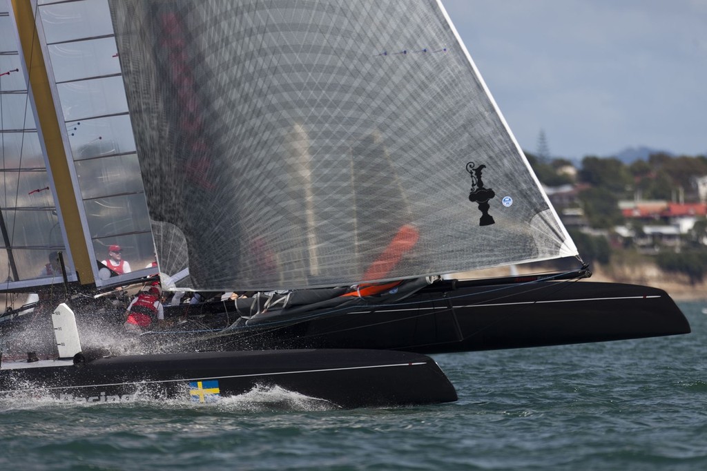 Artemis Racing AC45 launch and shakedown &copy; ACEA - Photo Gilles Martin-Raget http://photo.americascup.com/