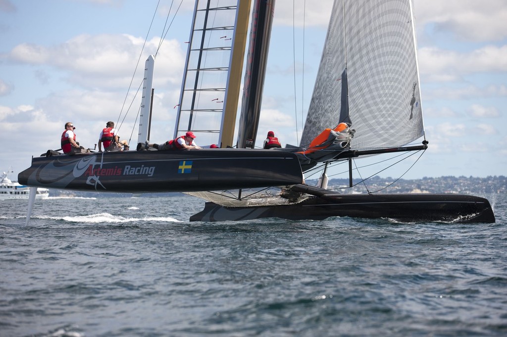 Artemis Racing AC45 launch and shakedown &copy; ACEA - Photo Gilles Martin-Raget http://photo.americascup.com/