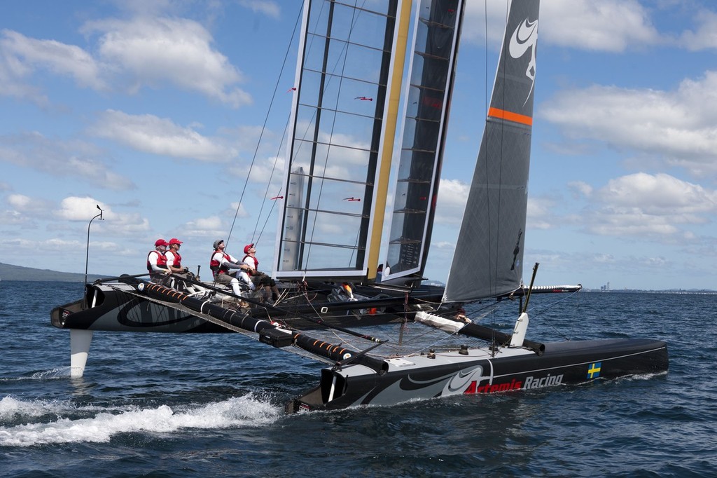 Artemis Racing AC45 launch and shakedown &copy; ACEA - Photo Gilles Martin-Raget http://photo.americascup.com/