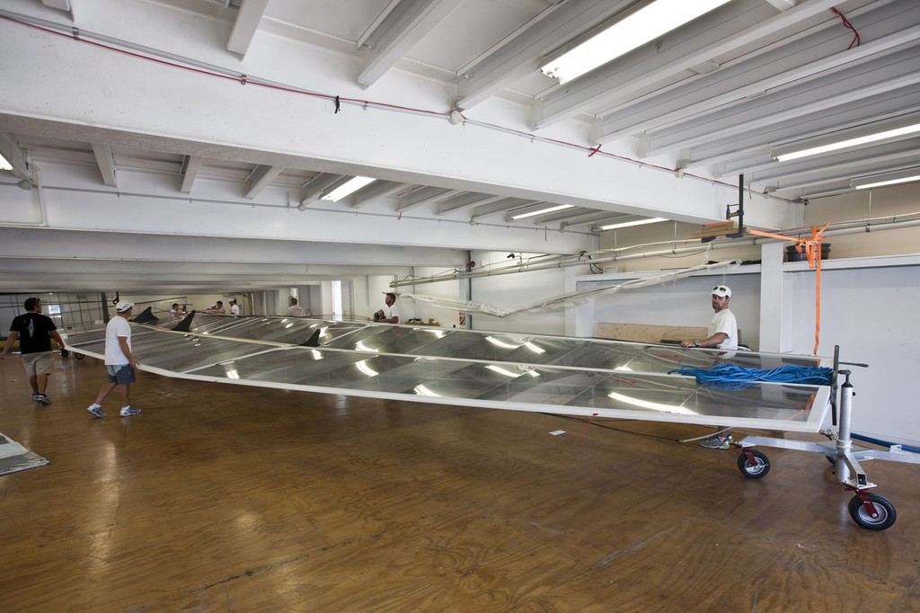 Oracle Racing AC45 assembly and finalization  © Gilles Martin-Raget / Oracle Racing
