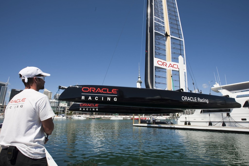 Oracle Racing AC45 assembly and finalization © Gilles Martin-Raget / Oracle Racing