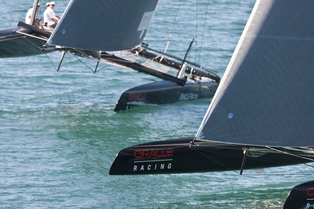 17/03/2011 - Auckland (NZL) - ORACLE Racing - ORACLE Racing AC45 Sea trials - Sail 3 photo copyright ACEA - Photo Gilles Martin-Raget http://photo.americascup.com/ taken at  and featuring the  class