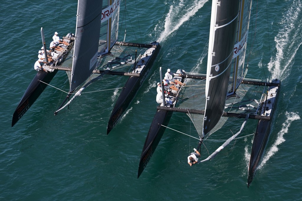 17/03/2011 - Auckland (NZL) - ORACLE Racing - ORACLE Racing AC45 Sea trials - Sail 3 photo copyright ACEA - Photo Gilles Martin-Raget http://photo.americascup.com/ taken at  and featuring the  class