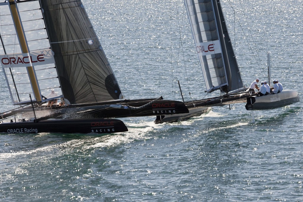 17/03/2011 - Auckland (NZL) - ORACLE Racing - ORACLE Racing AC45 Sea trials - Sail 3 photo copyright ACEA - Photo Gilles Martin-Raget http://photo.americascup.com/ taken at  and featuring the  class