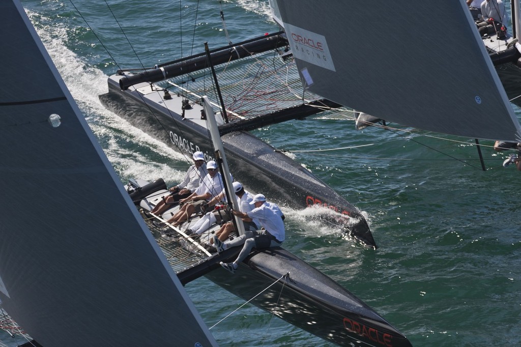 17/03/2011 - Auckland (NZL) - ORACLE Racing - ORACLE Racing AC45 Sea trials - Sail 3 photo copyright ACEA - Photo Gilles Martin-Raget http://photo.americascup.com/ taken at  and featuring the  class