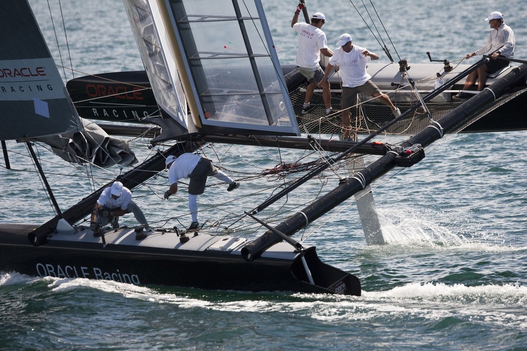 17/03/2011 - Auckland (NZL) - ORACLE Racing - ORACLE Racing AC45 Sea trials - Sail 3 photo copyright ACEA - Photo Gilles Martin-Raget http://photo.americascup.com/ taken at  and featuring the  class