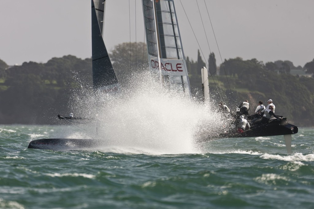34th America’s Cup will be sailed in 72ft wingsailed multihulls - for which a prototype design AC45 are being sailed in the America’s Cup World Series. photo copyright ACEA - Photo Gilles Martin-Raget http://photo.americascup.com/ taken at  and featuring the  class