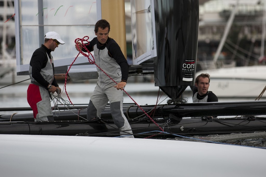 Team China first sail in Auckland © ACEA - Photo Gilles Martin-Raget http://photo.americascup.com/
