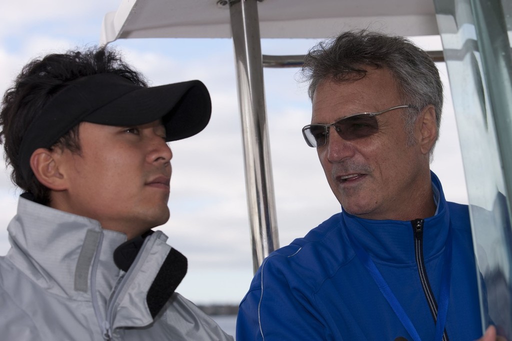 Team China first sail in Auckland © ACEA - Photo Gilles Martin-Raget http://photo.americascup.com/