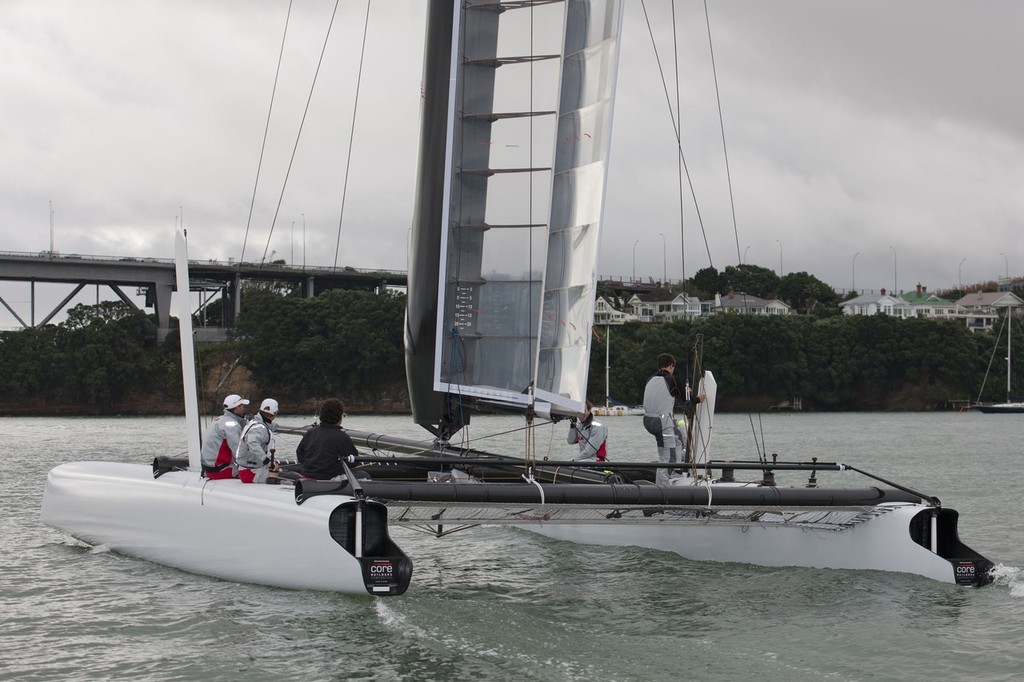 Team China first sail in Auckland © ACEA - Photo Gilles Martin-Raget http://photo.americascup.com/