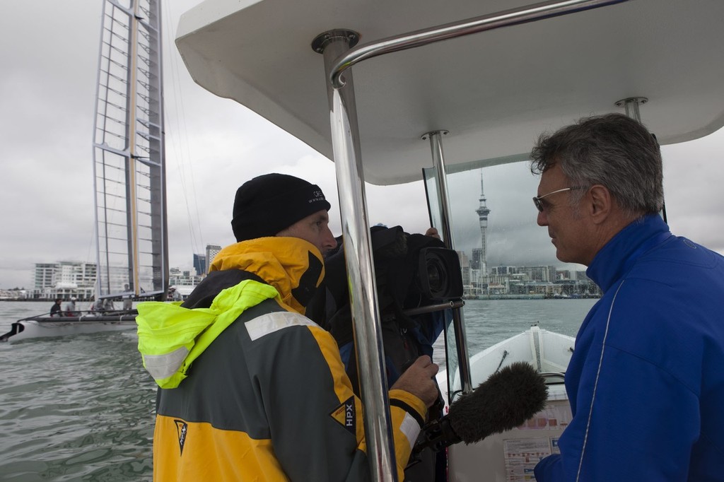 Team China first sail in Auckland © ACEA - Photo Gilles Martin-Raget http://photo.americascup.com/