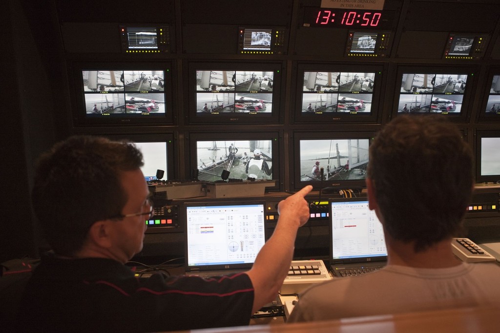 03/05/2011 - Auckland (NZL) - 34th America's Cup - AC45 Test Event - Day 9 - TV Production photo copyright ACEA - Photo Gilles Martin-Raget http://photo.americascup.com/ taken at  and featuring the  class