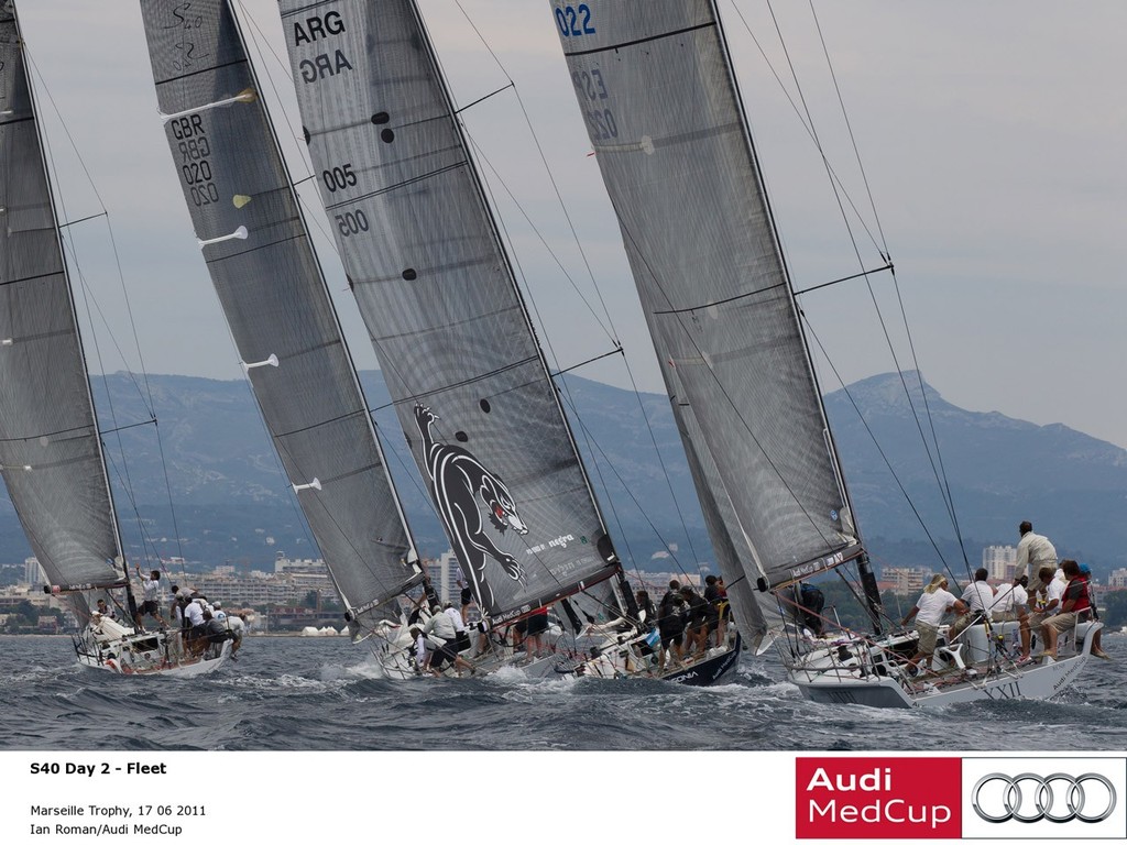 S40 fleet action at the Audi MedCup Marseille Trophy 2011 © Ian Roman http://www.ianroman.com