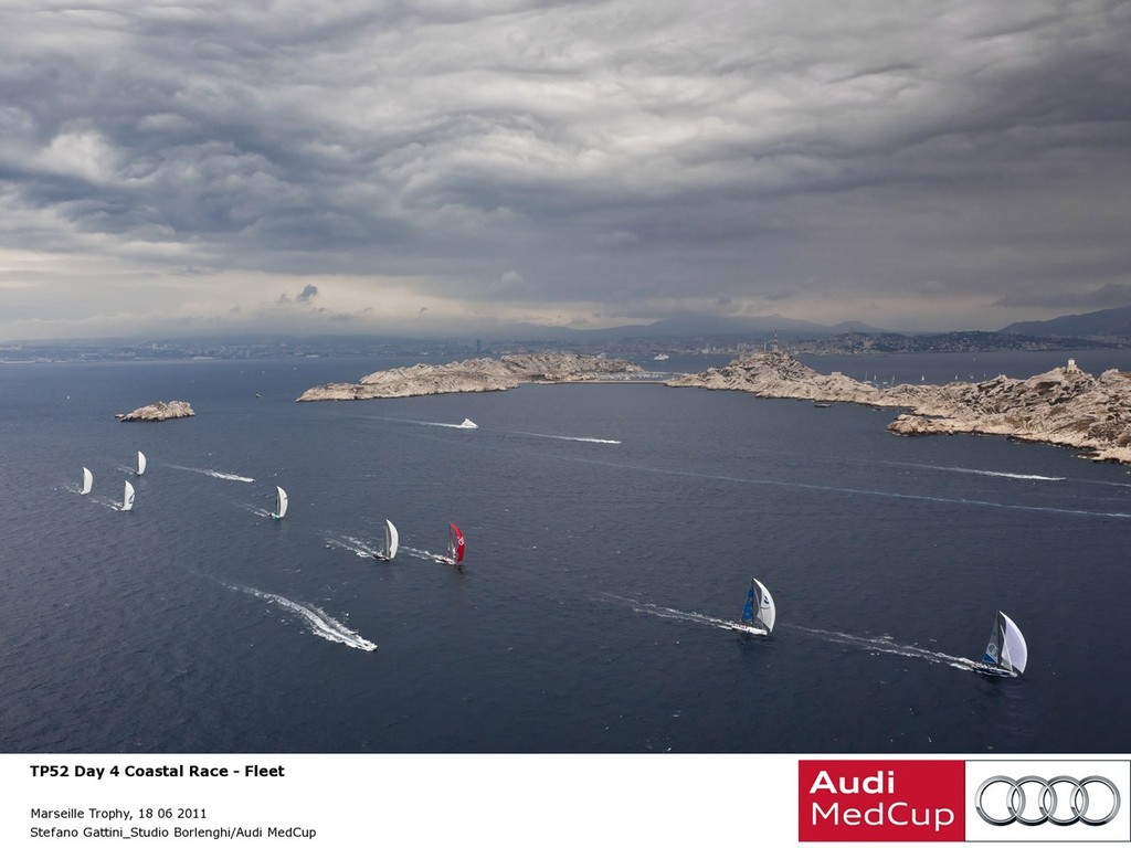 TP52 Coastal Race fleet - Audi MedCup Marseille Trophy 2011 © Stefano Gattini- Studio Borlenghi/Audi MedCup - http://www.carloborlenghi.net/