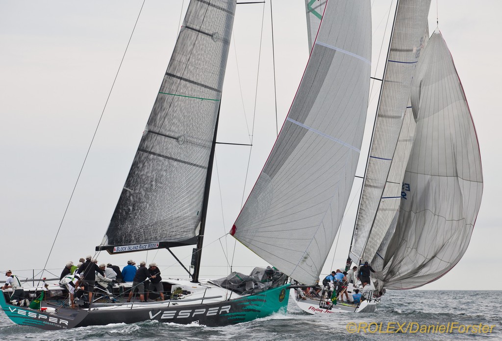 Leader after 4 races:<br />
VESPER - Owner: Jim Swartz, and<br />
FLYING JENNY 7 - Owner: David & Sandra Askew,  - Block Island Race Week, presented by Rolex ©  Rolex/Daniel Forster http://www.regattanews.com