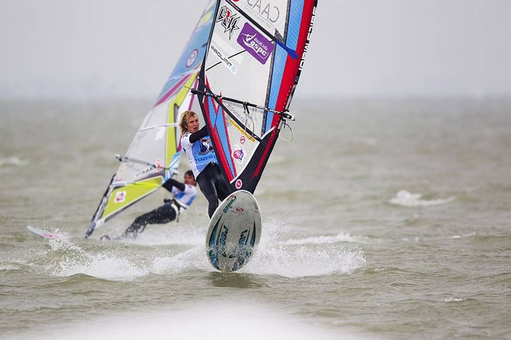 Beholz in the groove - PWA Surf World Cup (Podersdorf) 2011 photo copyright  John Carter / PWA http://www.pwaworldtour.com taken at  and featuring the  class