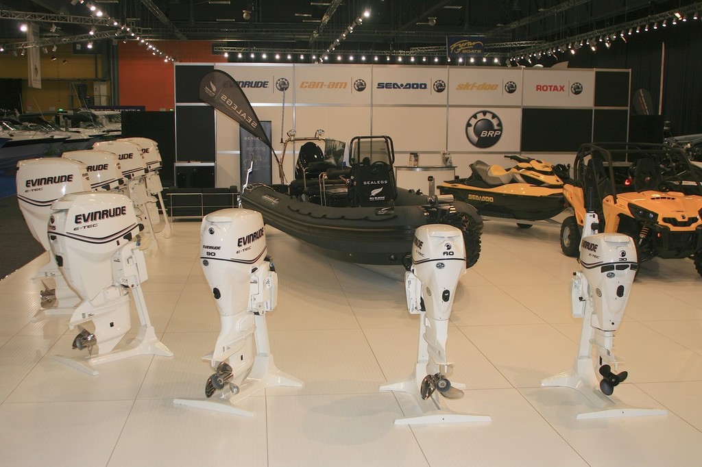 Marine Direct Ltd Best Commercial Stand: BRP Australia Pty Ltd - 2011 Hutchwilco NZ Boat Show photo copyright Mike Rose taken at  and featuring the  class