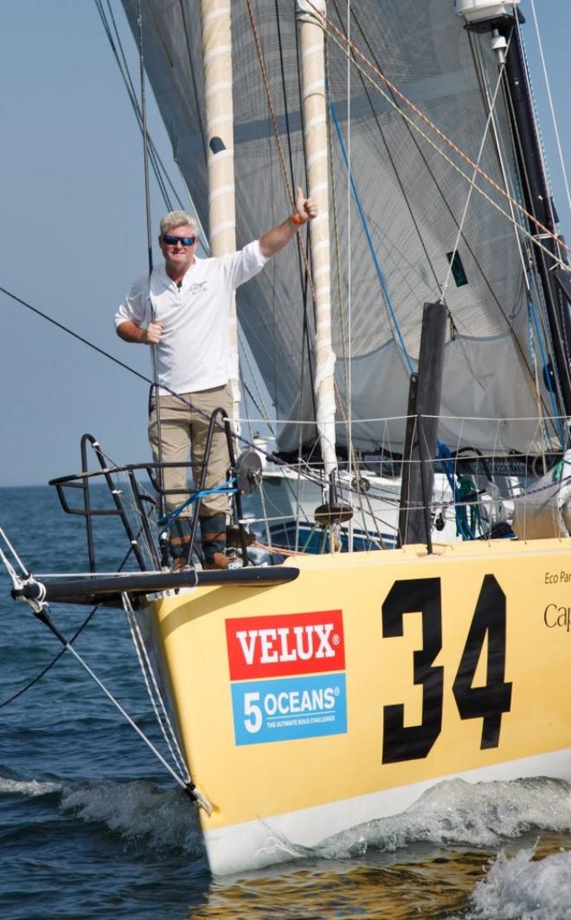 Brad Van Liew arrives in Charleston - Velux 5 Oceans photo copyright Ainhoa Sanchez/Velux 5 Oceans taken at  and featuring the  class