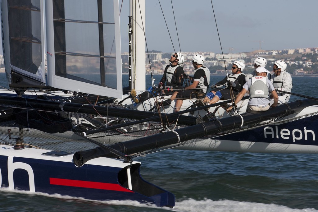 23/07/2011 - Cascais (POR) - 34th America's Cup - AC World Series - Cascais 2011 - Aleph Shakedown photo copyright ACEA - Photo Gilles Martin-Raget http://photo.americascup.com/ taken at  and featuring the  class