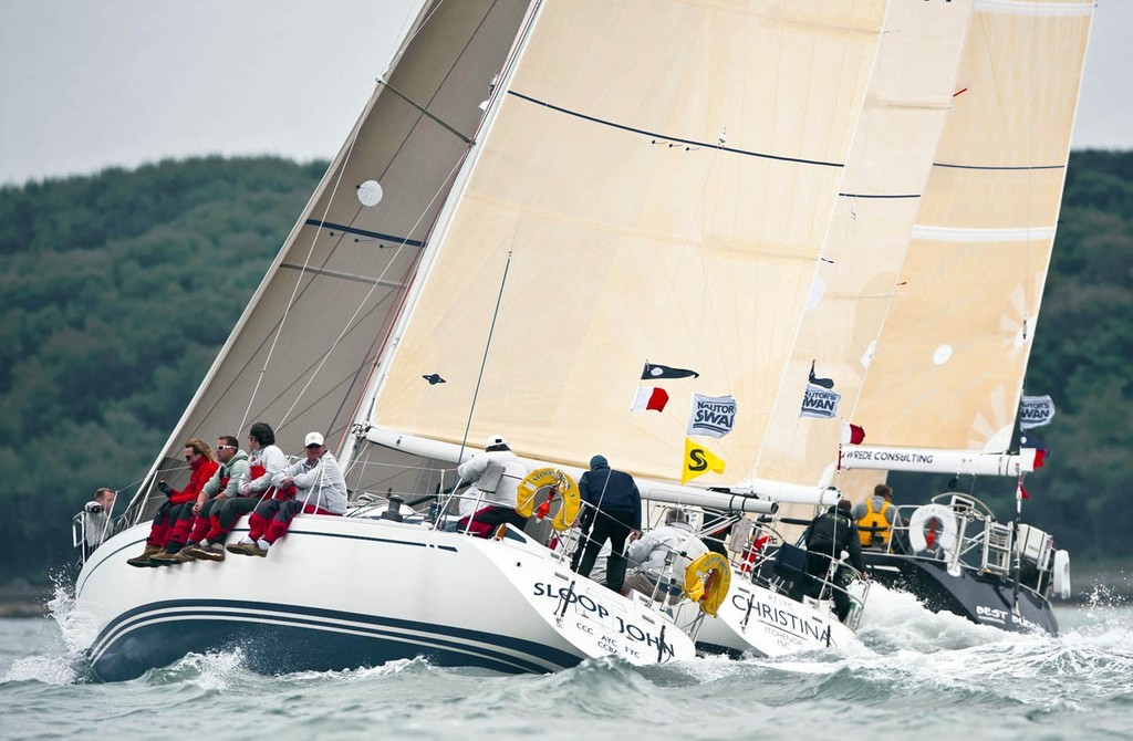 Class B going upwind - Swan European Regatta 2011 photo copyright Kurt Arrigo/ Nautor's Swan taken at  and featuring the  class