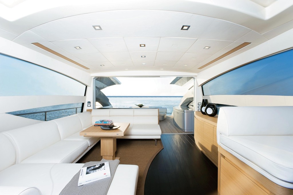 Cockpit and saloon flow seamlessly photo copyright Pershing S.p.A. http://www.pershing-yacht.com taken at  and featuring the  class