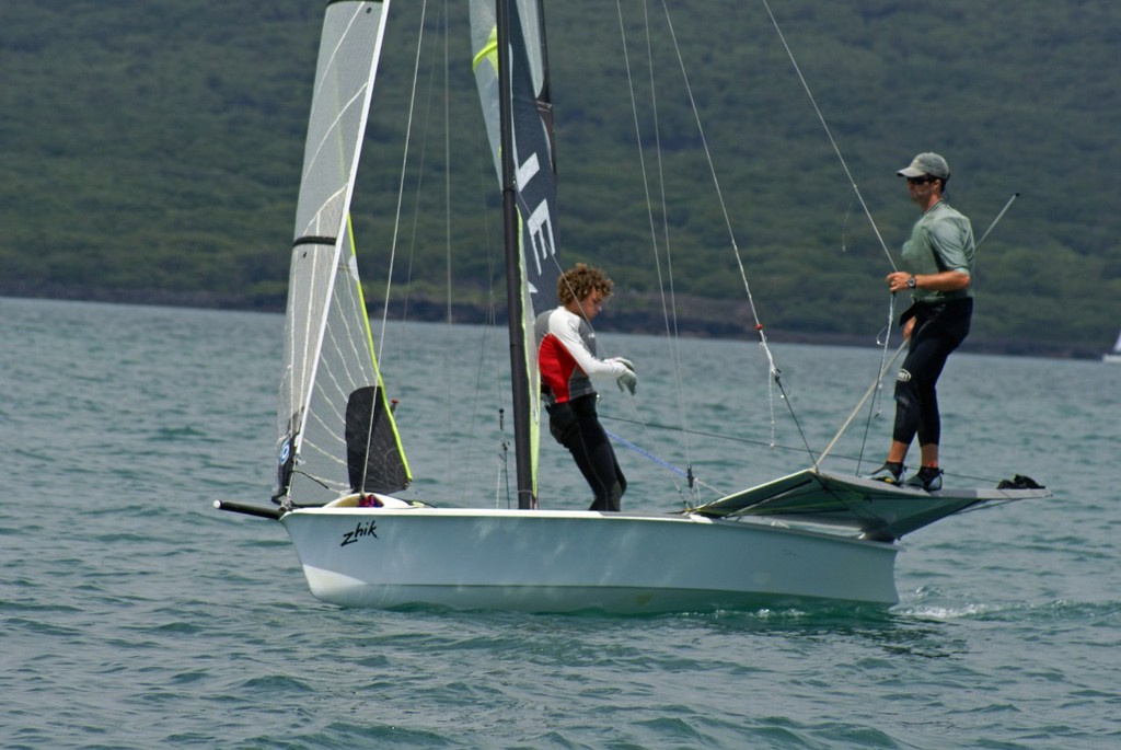 49er goes walkabout - Sail Auckland -2011 - Day 3 photo copyright Richard Gladwell www.photosport.co.nz taken at  and featuring the  class