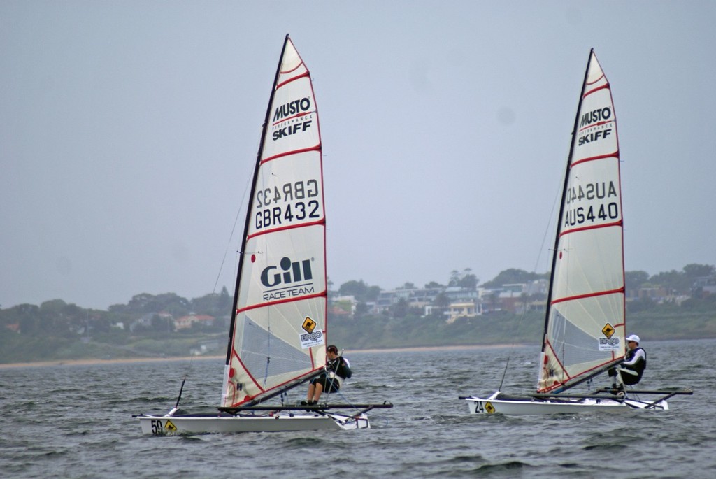 DSC00054 edited-1 - Day 3 - Broo Premium Lager Musto Skiff Worlds, Melbourne photo copyright Richard Gladwell www.photosport.co.nz taken at  and featuring the  class