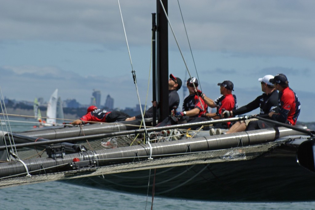 Team New Zealand sailing the AC45 - 5 February 2011 © Richard Gladwell www.photosport.co.nz