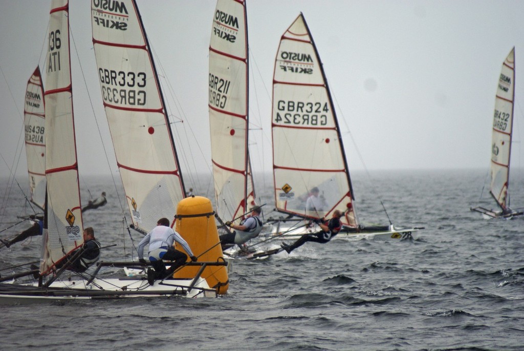 DSC00164 edited-1 - Day 3 - Broo Premium Lager Musto Skiff Worlds, Melbourne photo copyright Richard Gladwell www.photosport.co.nz taken at  and featuring the  class