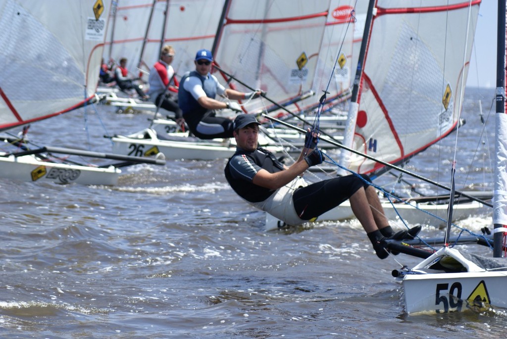 Tom Wright (59) starts in Race 10 of the Musto HPS World Championship © Richard Gladwell www.photosport.co.nz