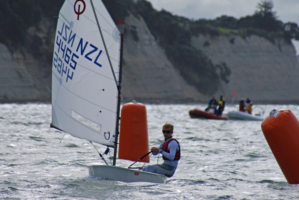 Markus Sommerville - Day 4 - 2011 Toyota National Optimist Championships, Wakatere photo copyright Richard Gladwell www.photosport.co.nz taken at  and featuring the  class