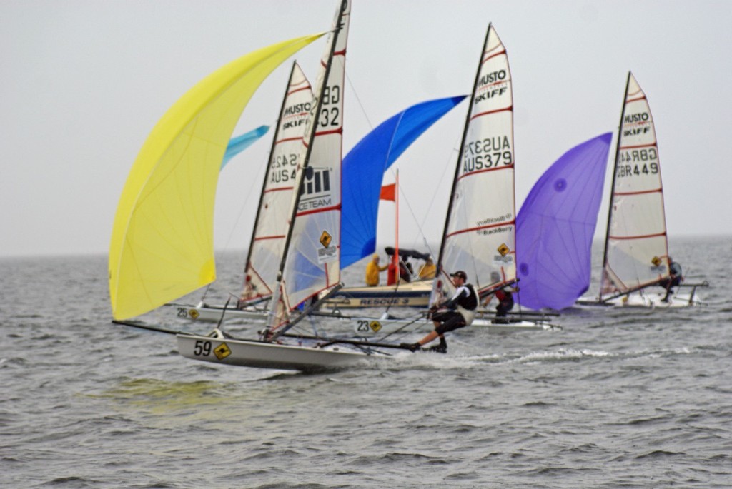 Day 3 - Broo Premium Lager Musto Skiff Worlds, Melbourne © Richard Gladwell www.photosport.co.nz