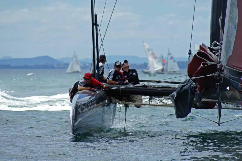 DSC00251 edited-1 - Team New Zealand sailing the AC45 - 5 February 2011 photo copyright Richard Gladwell www.photosport.co.nz taken at  and featuring the  class