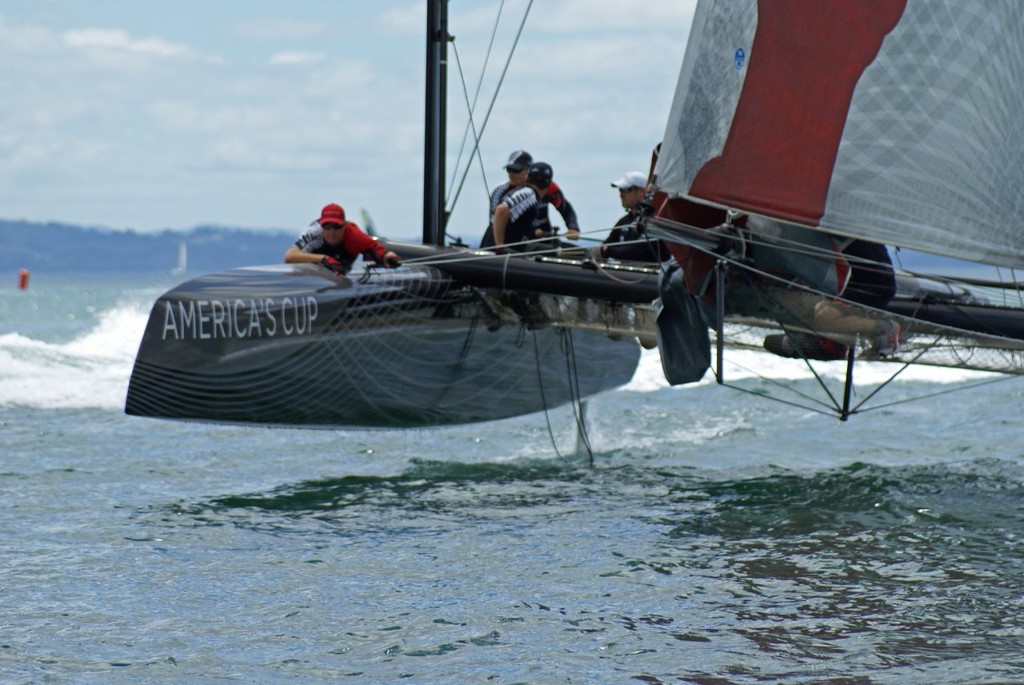 DSC00255 edited-1 - Team New Zealand sailing the AC45 - 5 February 2011 photo copyright Richard Gladwell www.photosport.co.nz taken at  and featuring the  class