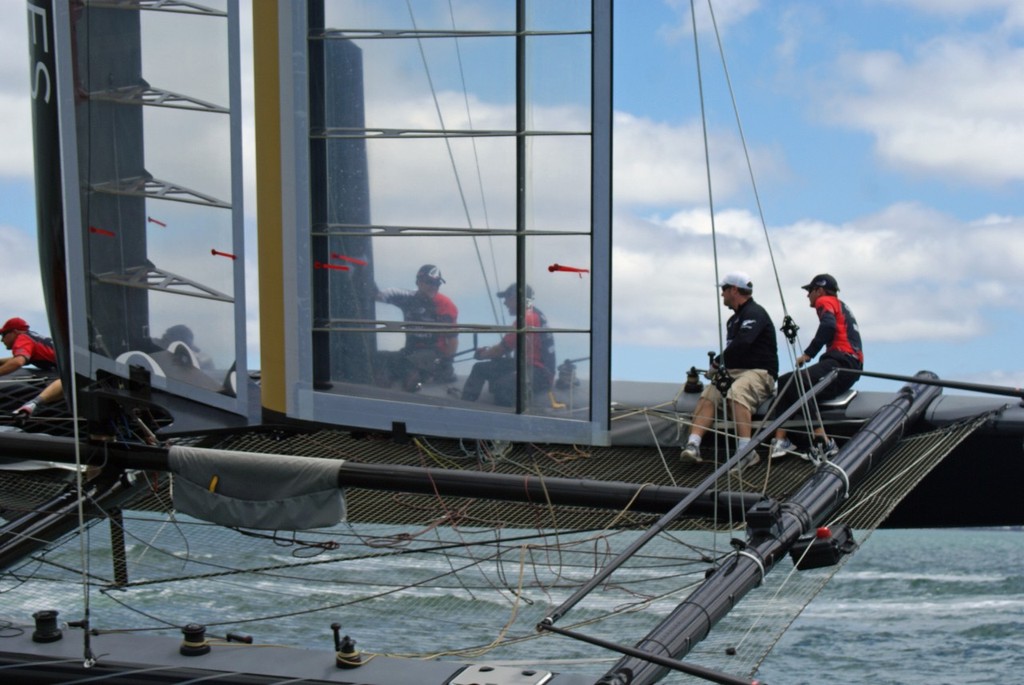 Team New Zealand sailing the AC45 - 5 February 2011 © Richard Gladwell www.photosport.co.nz