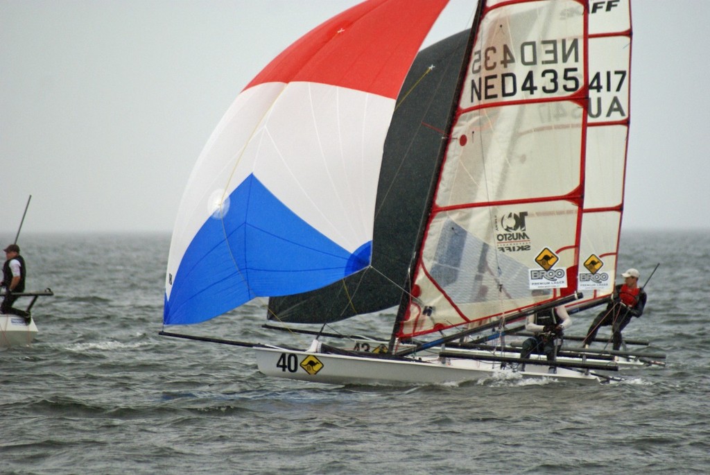 Day 3 - Broo Premium Lager Musto Skiff Worlds, Melbourne © Richard Gladwell www.photosport.co.nz