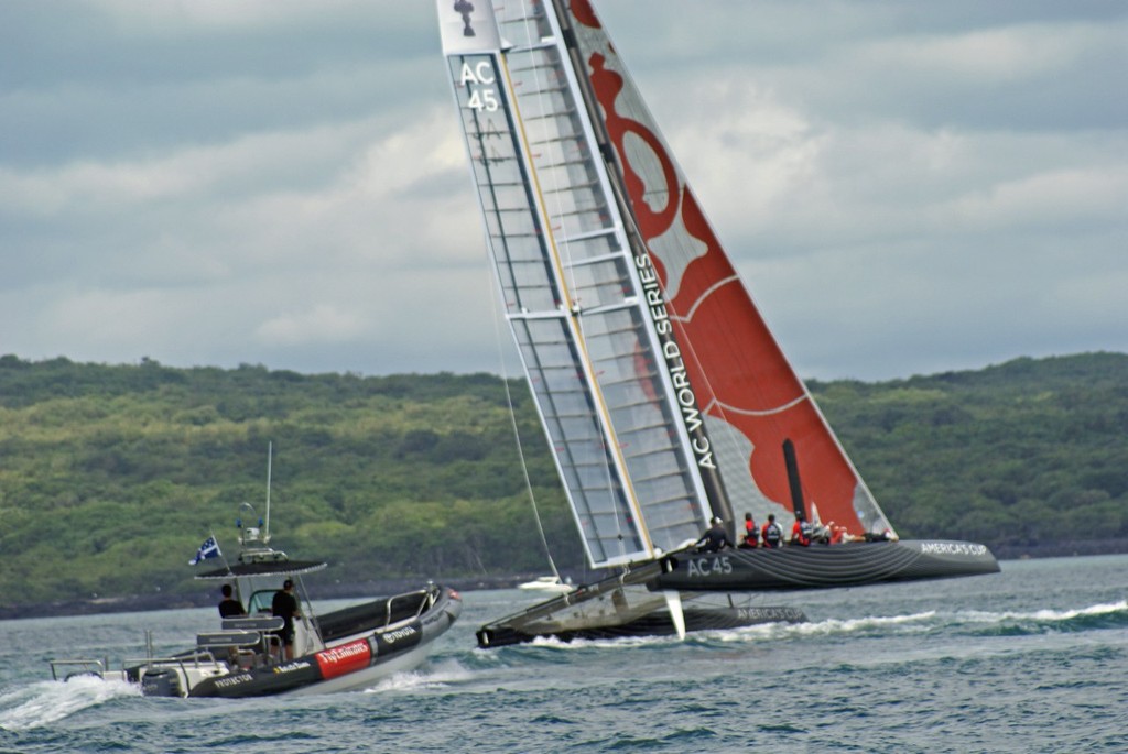 Team New Zealand sailing the AC45 - 5 February 2011 © Richard Gladwell www.photosport.co.nz