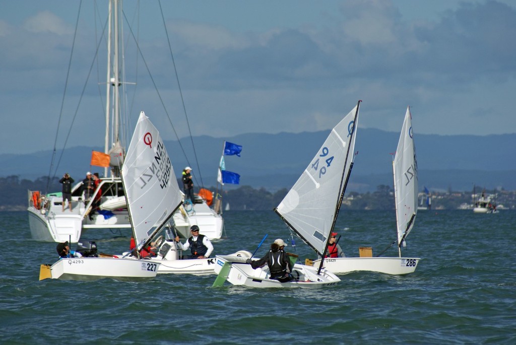 Between races - Day 3 - 2011 Toyota Optimist Nationals  © Richard Gladwell www.photosport.co.nz