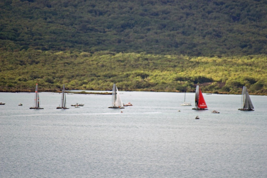 America’s Cup Trials, the view from afar © Richard Gladwell www.photosport.co.nz