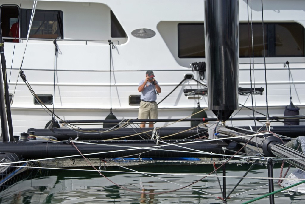 Deck gear and layout - AC45 Launch © Richard Gladwell www.photosport.co.nz